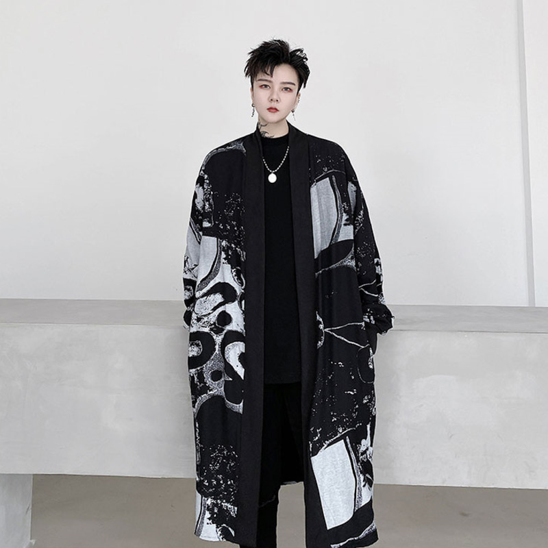 Men's Trench Coats IEFB Autumn Trench Placket Geometric Pattern Men's Medium Long Windbreaker Black Cardigan Long Coat Black Cloth 9Y8939 220826
Men's Trench Coats IEFB Autumn Trench Placket Geometric Pattern Men's Medium Long Windbreaker Black Cardigan Long Coat Black Cloth 9Y8939 220826