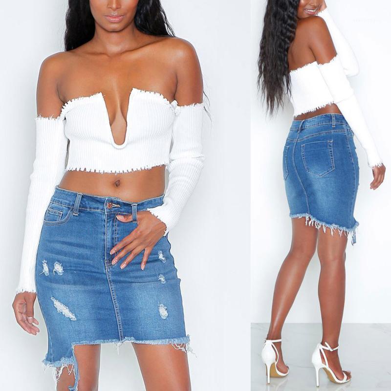 Skirts 2022 Women' Mini Ripped Denim Skirt, Casual Mid Waist Frayed Hem Pocket Distressed Short Skirt Fashion All-match, Blue
Skirts 2022 Women' Mini Ripped Denim Skirt, Casual Mid Waist Frayed Hem Pocket Distressed Short Skirt Fashion All-match, Blue