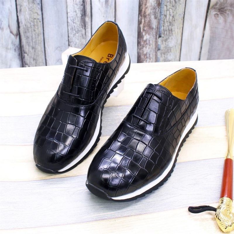 Top Layer Cowhide Heightened Thick Bottom Men Casual Shoes Solid Color Classic Stone Pattern Embossed Round Head Simple Comfortable and Breathable KB284, Clear
Top Layer Cowhide Heightened Thick Bottom Men Casual Shoes Solid Color Classic Stone Pattern Embossed Round Head Simple Comfortable and Breathable KB284, Clear