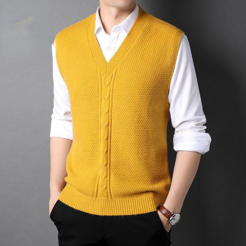 Men's Vests Men Sweater Vest Male Plus Size Cotton Knit Solid Sleeveless Waistcoat Man Pullover Top Autumn Spring Slim Sweaters C31Men's, Black
Men's Vests Men Sweater Vest Male Plus Size Cotton Knit Solid Sleeveless Waistcoat Man Pullover Top Autumn Spring Slim Sweaters C31Men's, Black