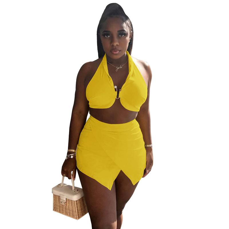 Women' Swimwear Two Piece Swimsuit Set Women Halter Crop Tops And Splice Shorts Sets 2022 Summer Solid Fashion Sexy Beach Bathing Suit, Black
Women' Swimwear Two Piece Swimsuit Set Women Halter Crop Tops And Splice Shorts Sets 2022 Summer Solid Fashion Sexy Beach Bathing Suit, Black