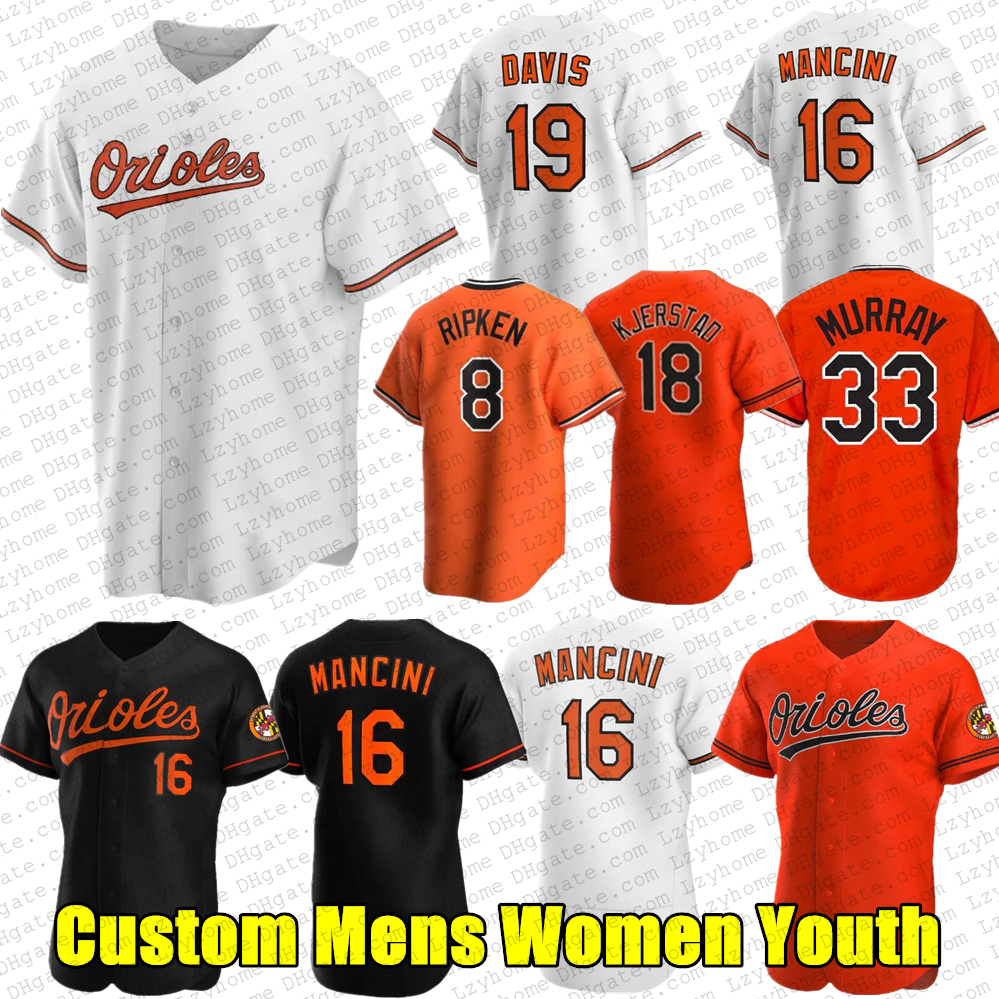 16 Trey Mancini 19 Chris Davis Custom Baltimores Cal Ripken Jr. Baseball Orioles Jerseys Roberto Alomar Dj Stewart Freddy Galvis Rougned Odor Fry Rylan Bannon Shirts, Youth
16 Trey Mancini 19 Chris Davis Custom Baltimores Cal Ripken Jr. Baseball Orioles Jerseys Roberto Alomar Dj Stewart Freddy Galvis Rougned Odor Fry Rylan Bannon Shirts, Youth