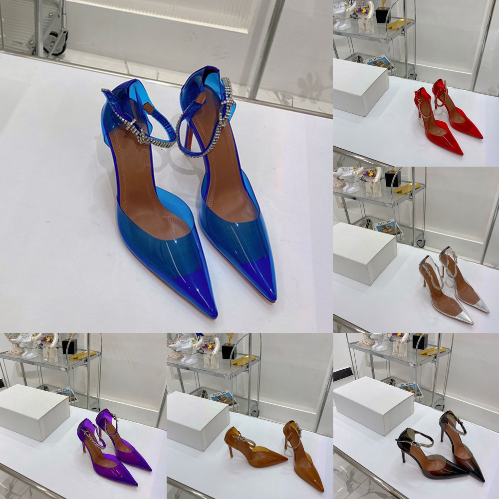 9.5CM Women's Pointy Toe Stilettos diamond ankle strap Pumps shoes women ladies Transparent clear PVC high Heel Sandals wedding party dress shoe Rhinestone slippers, Amn7041
9.5CM Women's Pointy Toe Stilettos diamond ankle strap Pumps shoes women ladies Transparent clear PVC high Heel Sandals wedding party dress shoe Rhinestone slippers, Amn7041