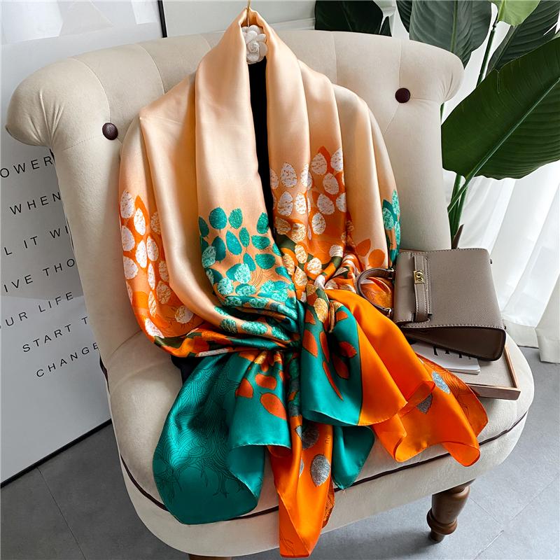 Scarves Design Silk Satin Scarf Shawl Wrap Women Print 180 90cm Large Headscarves Hijab Bandana Spring Beach Stoles Accessores 2022Scarves
Scarves Design Silk Satin Scarf Shawl Wrap Women Print 180 90cm Large Headscarves Hijab Bandana Spring Beach Stoles Accessores 2022Scarves