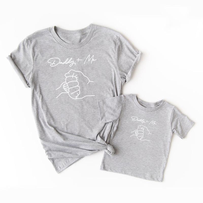 Daddy and Me Matching Shirts DaddyMe Printed Funny Family Matching Tshirts Fathers Day Gift Dad Daughter Son Outfit Clothes 220531
