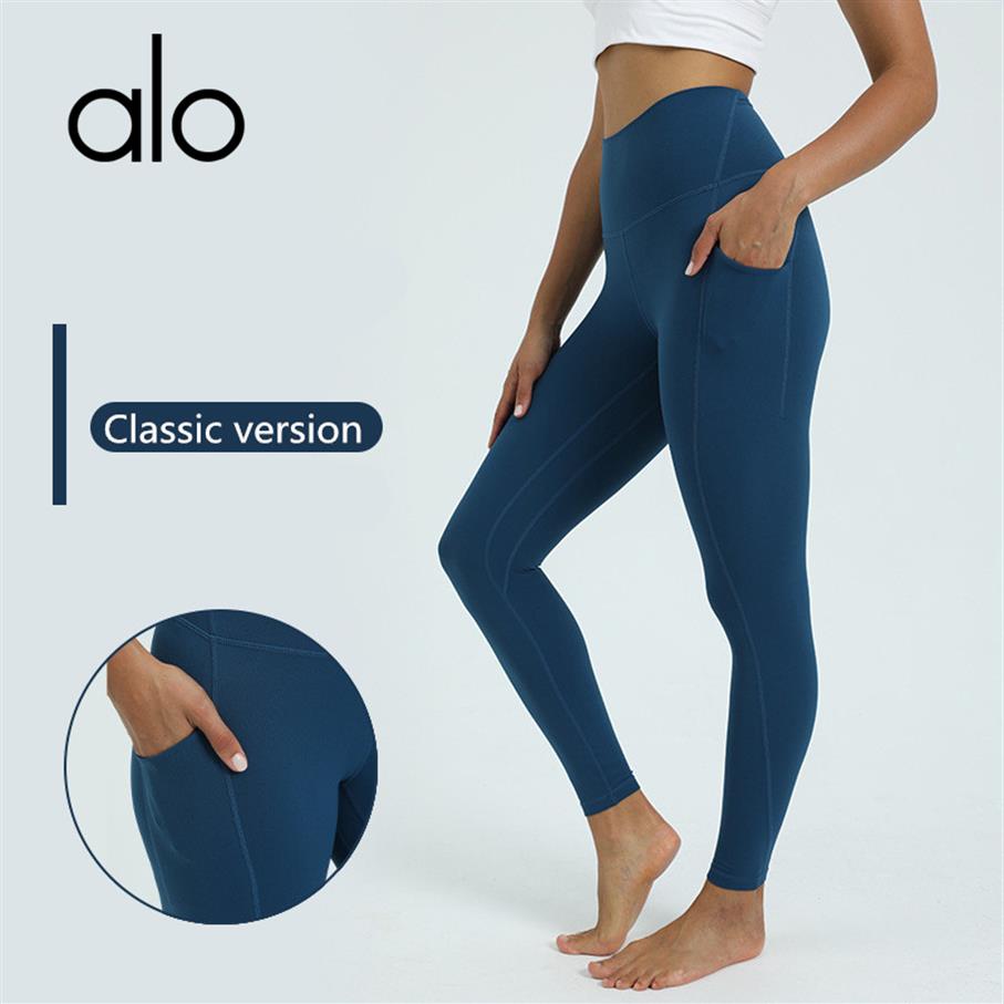ALO Sports Yoga Pants Women's High Waist Hip Tights Double Side Pockets Fitness Pants Jogging and Riding Outside Wearing Casu352D, Black
ALO Sports Yoga Pants Women's High Waist Hip Tights Double Side Pockets Fitness Pants Jogging and Riding Outside Wearing Casu352D, Black