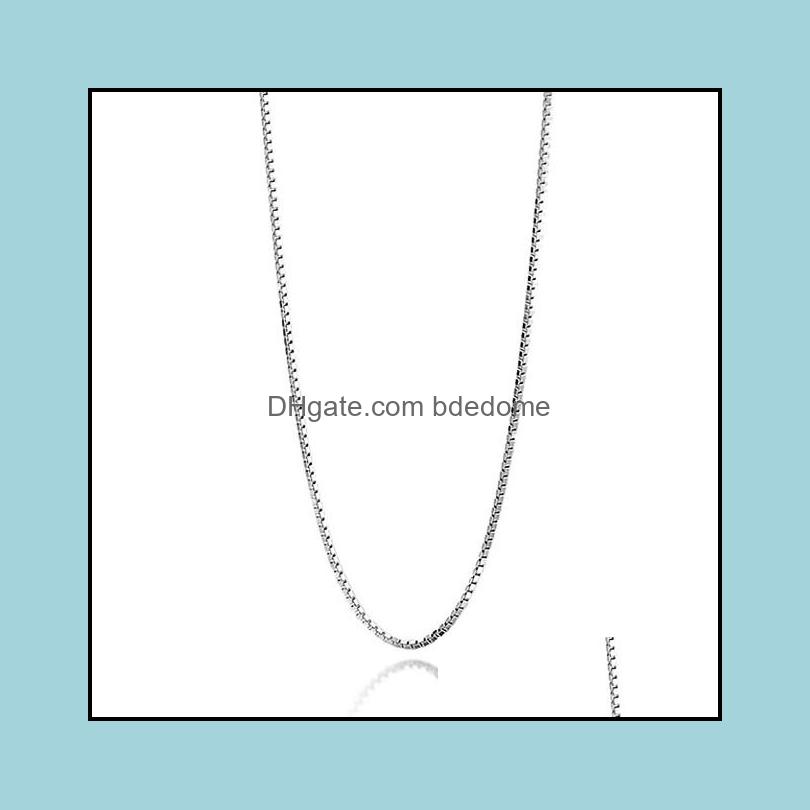

Chains 2022 New Wholesale 10Pcs 1.4Mm 925 Sterling Sier Necklace Box Link Jewelry 16"/18"/20"/22"/24"/26"/28"/30" 8 S Bdedome Dh4Hb