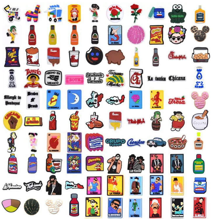 Fast delivery Pvc croc charms custom logo wholesale bulk mexican clog charms for bracelet and shoe accessories
Fast delivery Pvc croc charms custom logo wholesale bulk mexican clog charms for bracelet and shoe accessories