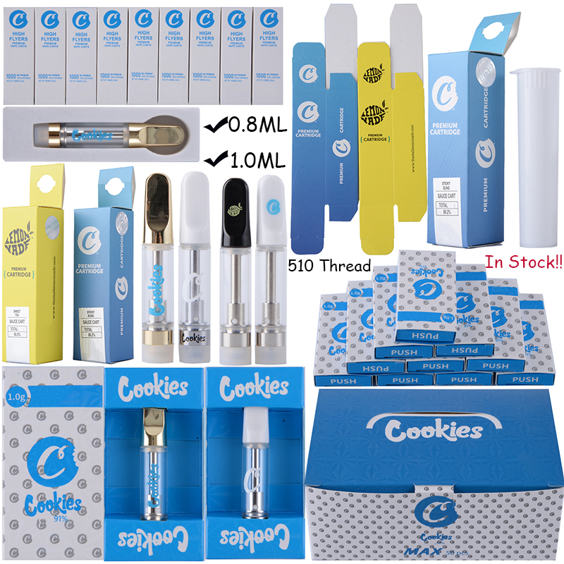 In Stock 0.8ml 1.0ML Cookies Vape Cartridges High Flyers Premium Atomizers Push Packaging E Cigarette Thick Dab Vaporizer 510 Thread Ceramic Coil Cart Vapes Pen Empty
In Stock 0.8ml 1.0ML Cookies Vape Cartridges High Flyers Premium Atomizers Push Packaging E Cigarette Thick Dab Vaporizer 510 Thread Ceramic Coil Cart Vapes Pen Empty