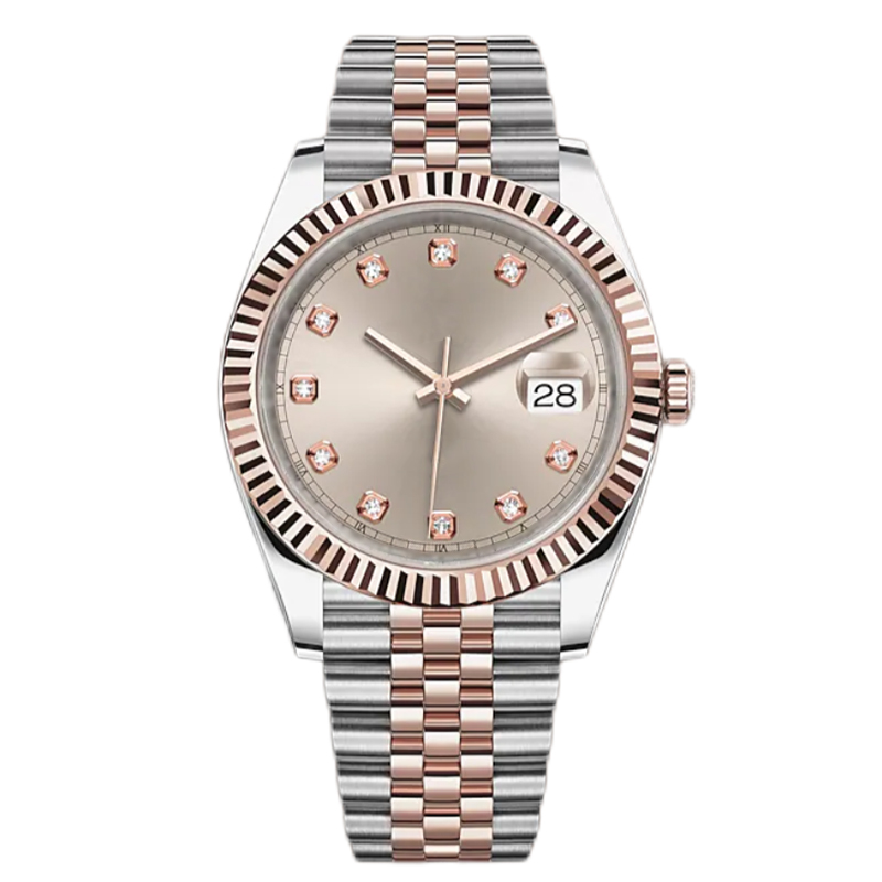 Flash Deals Mens Automatic Mechanical Watch Rose gold Big Magnifier 41mm Stainless steel Sapphire Men Watches Male Wristwatches waterproof Luminous, Tool
Flash Deals Mens Automatic Mechanical Watch Rose gold Big Magnifier 41mm Stainless steel Sapphire Men Watches Male Wristwatches waterproof Luminous, Tool