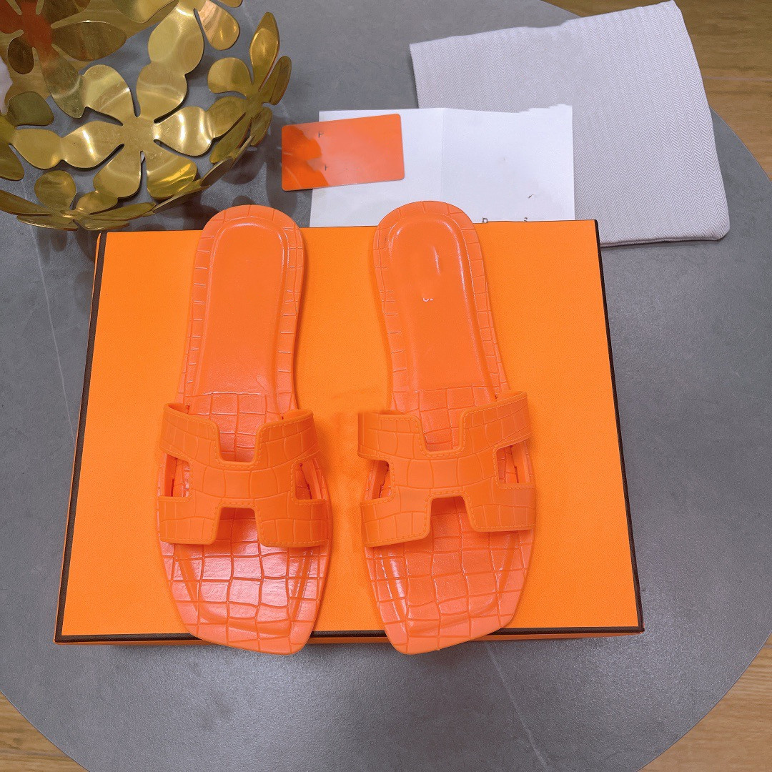 Sandals Luxury Slippers Women Slides Flat Flip Flops Slide Beach Sandal Slipper Shoes Designer Orange Crocodile Skin 0609, 05
Sandals Luxury Slippers Women Slides Flat Flip Flops Slide Beach Sandal Slipper Shoes Designer Orange Crocodile Skin 0609, 05