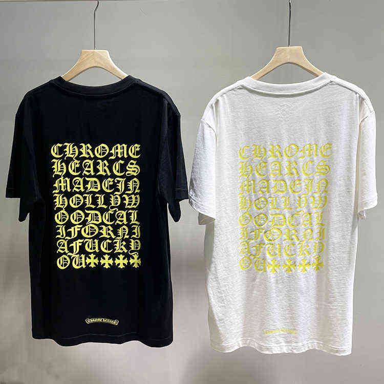 Factory Online Export Designer Brand Short Sleeves 22 Summer Tide Ch Croix Horseshoe Fluorescent Green Men' and Women' Loose Round Neck Sleeve T-shirt, Black spot second hair
Factory Online Export Designer Brand Short Sleeves 22 Summer Tide Ch Croix Horseshoe Fluorescent Green Men' and Women' Loose Round Neck Sleeve T-shirt, Black spot second hair