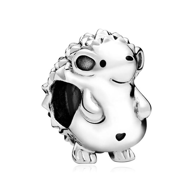 New Popular 925 Sterling Silver For S925 Snake Charm Bracelet Necklace DIY Ladies Jewelry Beads Hedgehog Heart Cat Shell Ladies Gift Fashion Accessori