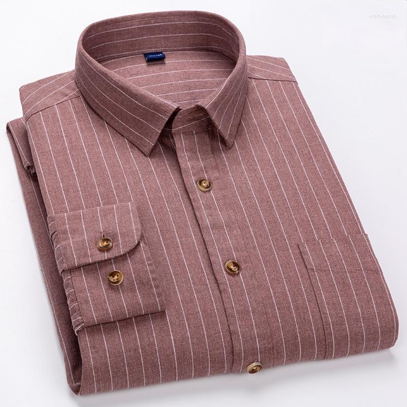 Men's Casual Shirts 7XL Pure Cotton Long Sleeved For Men High-grade Color Spinning Business Striped Shirt Plaid Retro Clothes Eldd22, 282
Men's Casual Shirts 7XL Pure Cotton Long Sleeved For Men High-grade Color Spinning Business Striped Shirt Plaid Retro Clothes Eldd22, 282