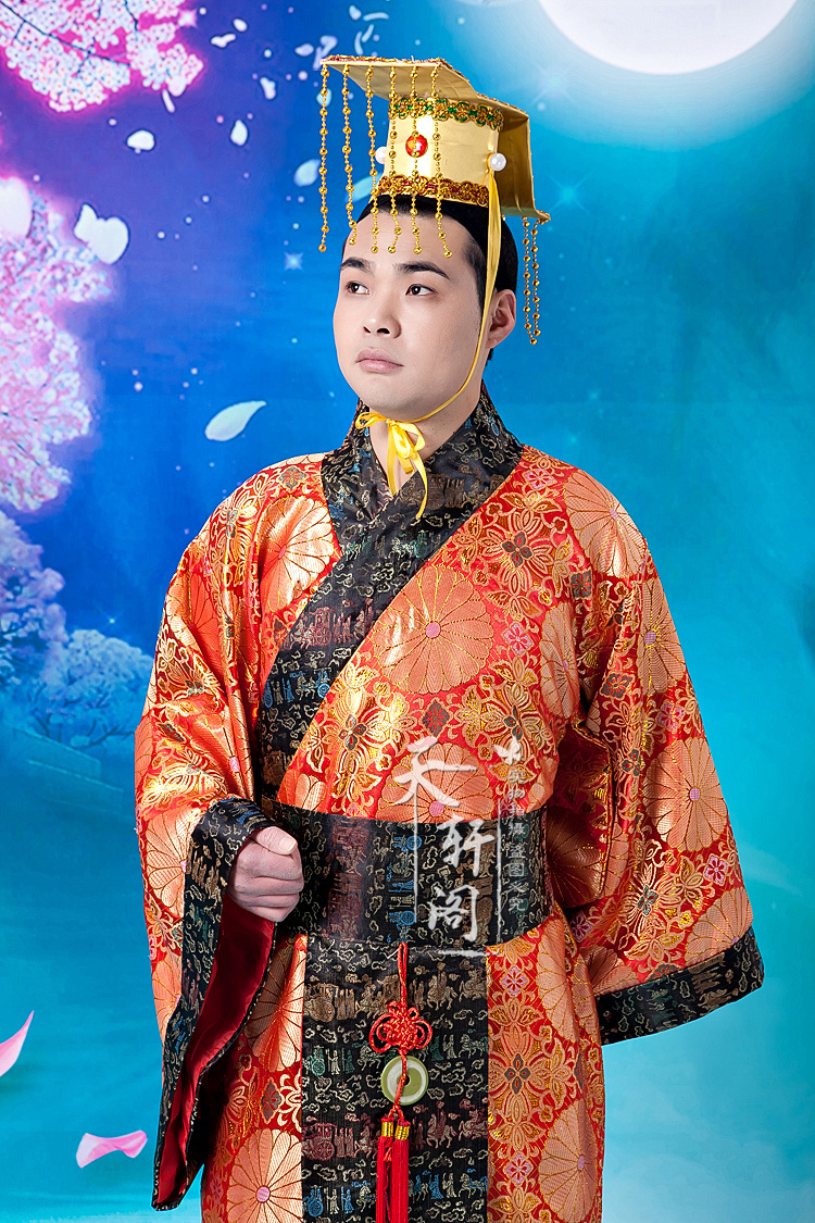 Men Ancient China Ethnic Clothing Han Tang Dynasty Emperor Traditional Robe Tv Movie Performance Clothing Handsome Prince Hanfu Costume