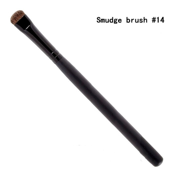 Professional Short Hair Eyeshadow Brush Smudge brush #14 Pony Hair Flat Head Makeup Eye Tools