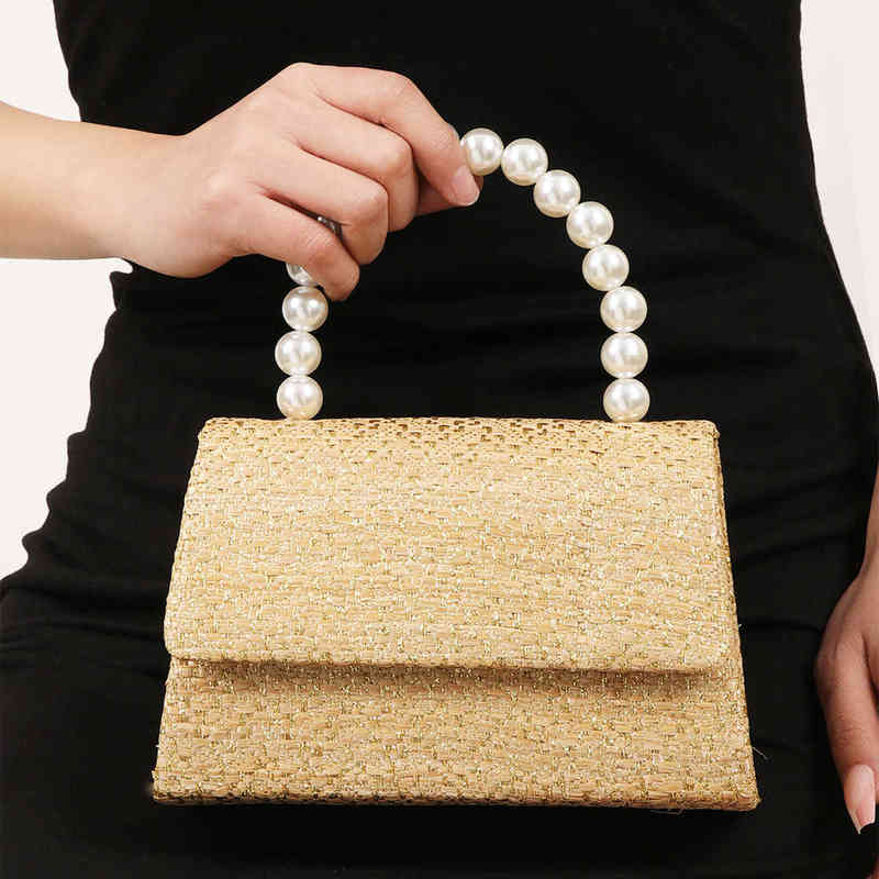 Evening Bags Handbag Designer Women Tote Luxury Pearl Grass Woven Shoulder Bag Girl Sweet Party Holiday Beach Crossbody Bag Purses 220629, Pearl straw bag 1
Evening Bags Handbag Designer Women Tote Luxury Pearl Grass Woven Shoulder Bag Girl Sweet Party Holiday Beach Crossbody Bag Purses 220629, Pearl straw bag 1