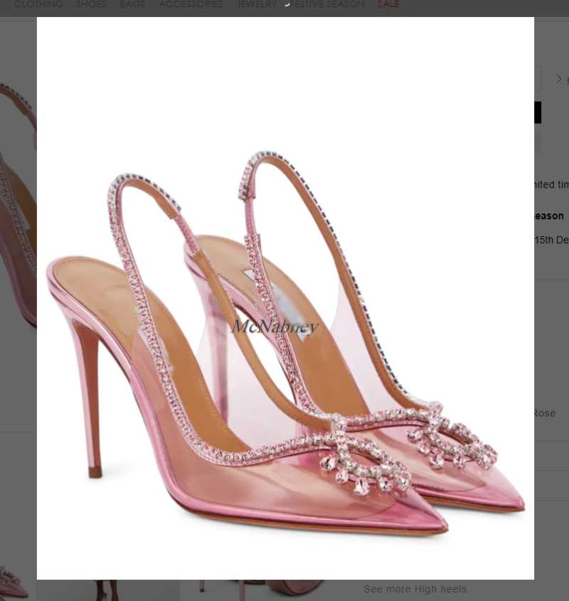 Sandals Women Crystal Bmbellished Pointed Toe Stiletto Heel Slingback High Hees Pumps Handmade Plus Size 35-45Sandals, Pink 10cm
Sandals Women Crystal Bmbellished Pointed Toe Stiletto Heel Slingback High Hees Pumps Handmade Plus Size 35-45Sandals, Pink 10cm