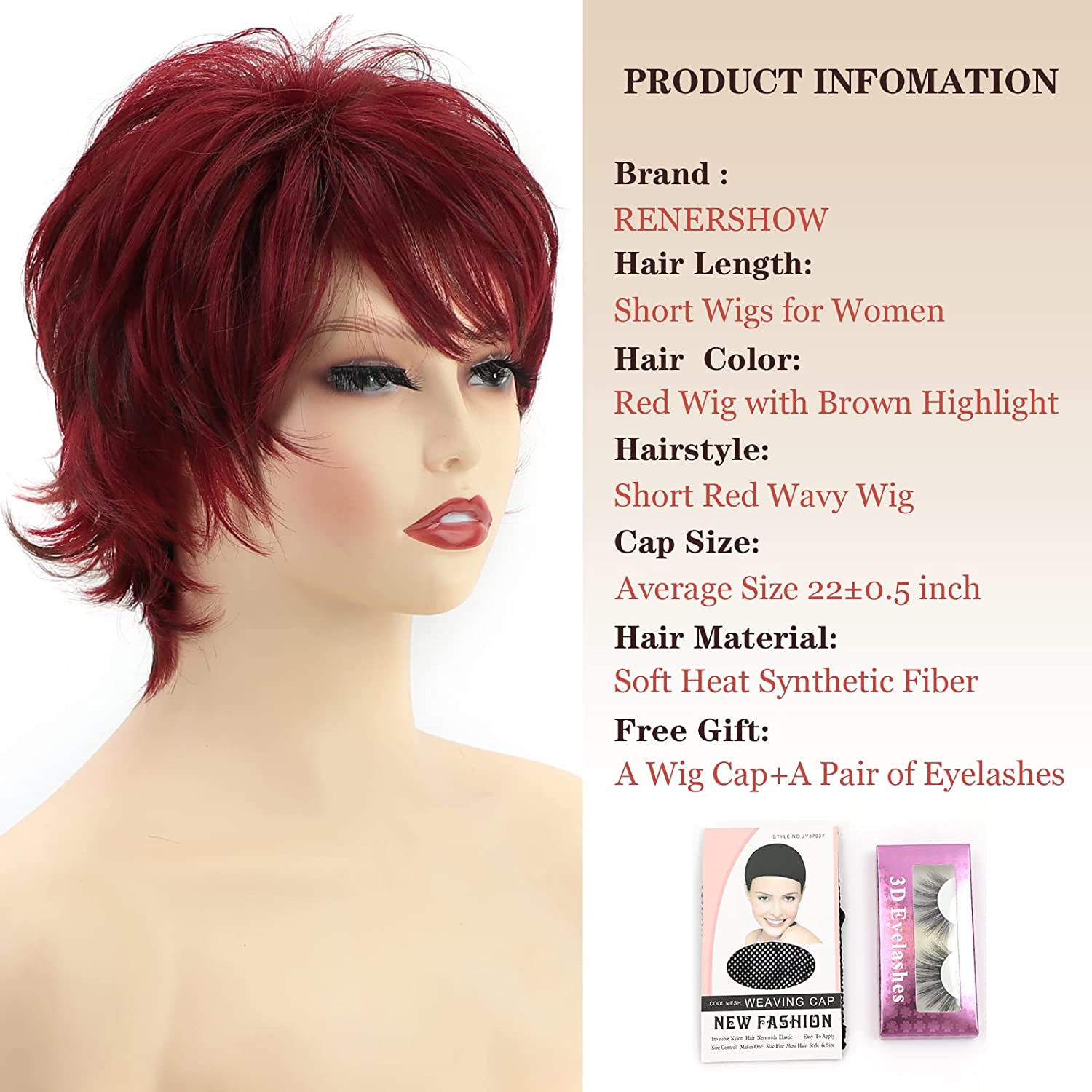 Short Blonde Wigs for Women Layered Synthetic Heat Resistant Pixie Wig for Party Cosplay Use