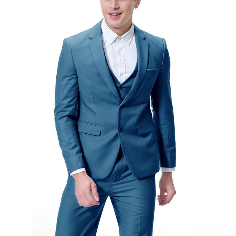 Men's Suits & Blazers Men Formal Business 3 Pieces Classic Suit Sets Blazer +Vest +Pants Autumn Wedding Party Set, Hai lan se
Men's Suits & Blazers Men Formal Business 3 Pieces Classic Suit Sets Blazer +Vest +Pants Autumn Wedding Party Set, Hai lan se