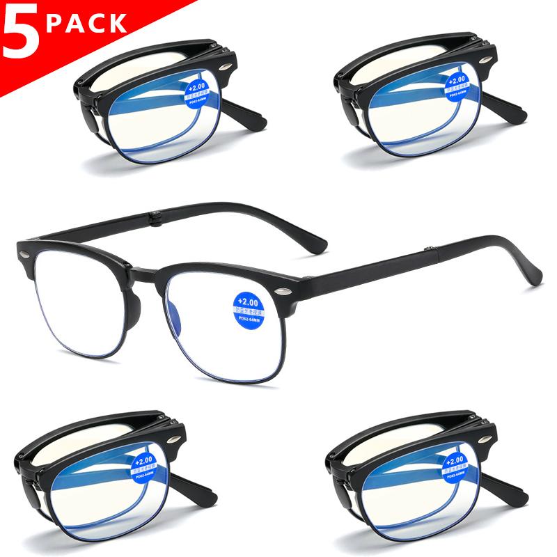 Sunglasses PACK Anti Blue Reading Glasses Women Men Classic Design Foldable Eyeglasses Frame Relieve Eye Fatigue GogglesSunglasses
Sunglasses PACK Anti Blue Reading Glasses Women Men Classic Design Foldable Eyeglasses Frame Relieve Eye Fatigue GogglesSunglasses
