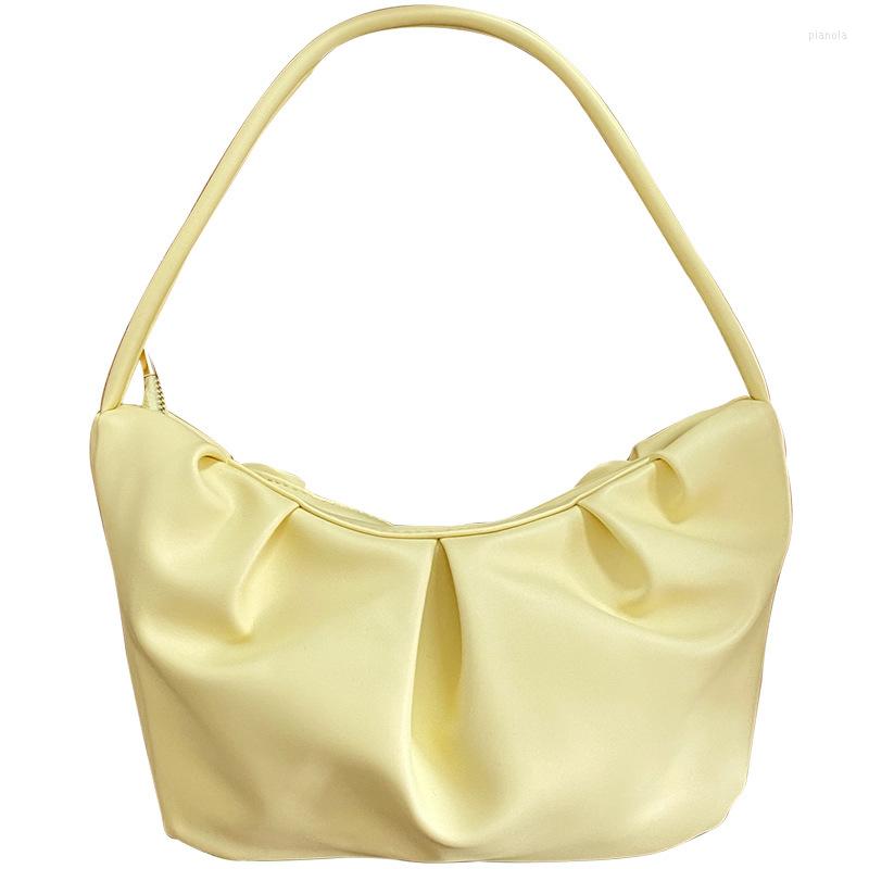 Evening Bags Pleated Design Women Underarm Bag Soft PU Leather Ladies Shoulder Ruched Female Purse And Handbags Yellow BolsasEvening
Evening Bags Pleated Design Women Underarm Bag Soft PU Leather Ladies Shoulder Ruched Female Purse And Handbags Yellow BolsasEvening