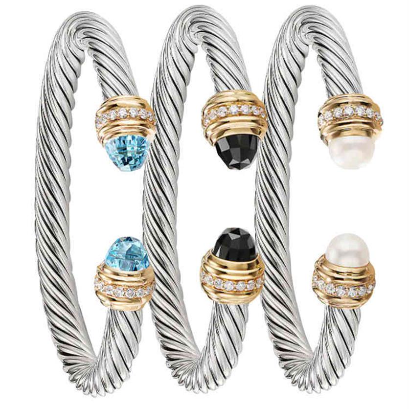 New stainless steel bracelet fashion trend women's titanium cable 7mm open Bracelet dy jewelry200c
New stainless steel bracelet fashion trend women's titanium cable 7mm open Bracelet dy jewelry200c