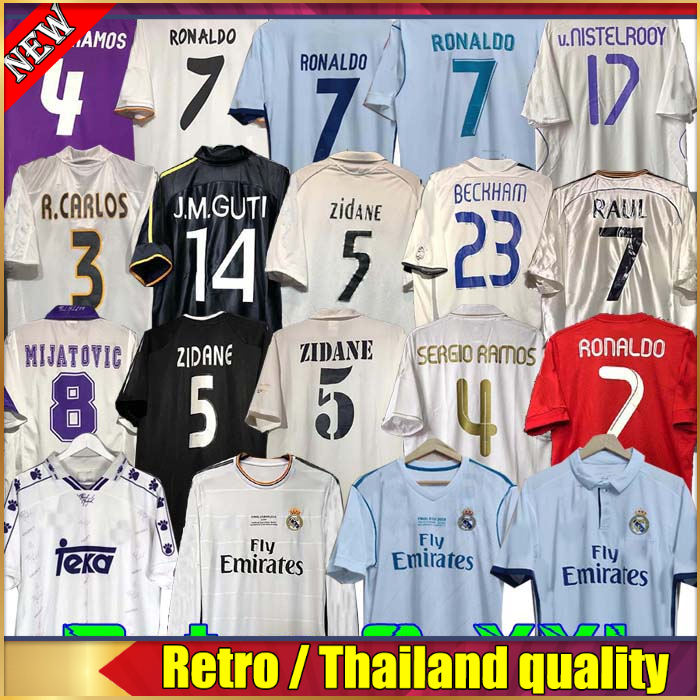 ZIDANE top thai quality Retro Soccer Jersey GUTI Ramos SEEDORF CARLOS 13 14 15 16 RONALDO Beckham RAUL REDONDO 94 95 96 97 98 99 Football shirs, 06/07 home
ZIDANE top thai quality Retro Soccer Jersey GUTI Ramos SEEDORF CARLOS 13 14 15 16 RONALDO Beckham RAUL REDONDO 94 95 96 97 98 99 Football shirs, 06/07 home