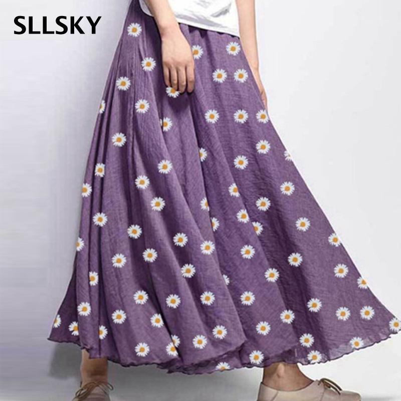 Casual Small Daisy Flower Printted Women Skirts High Waist Big Hem Female Skirt 2022 Summer Fashion Ladys, Black
Casual Small Daisy Flower Printted Women Skirts High Waist Big Hem Female Skirt 2022 Summer Fashion Ladys, Black