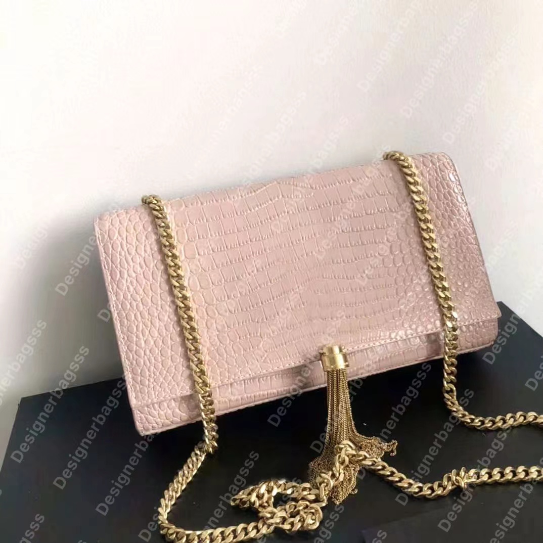 kate medium chain bag Designer shoulder bags Tassel handbag Alligator women crossbody clutch flap Leather Luxury Satchel messenger Magnetic closure gold metal, Black caviar silver chain
kate medium chain bag Designer shoulder bags Tassel handbag Alligator women crossbody clutch flap Leather Luxury Satchel messenger Magnetic closure gold metal, Black caviar silver chain