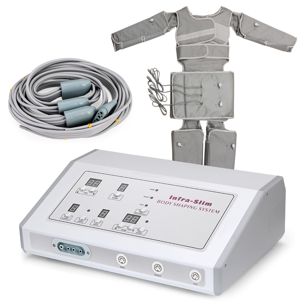 Latest body detoxing massage machine infrared hot and air pressure presotherapy body slimming device
Latest body detoxing massage machine infrared hot and air pressure presotherapy body slimming device