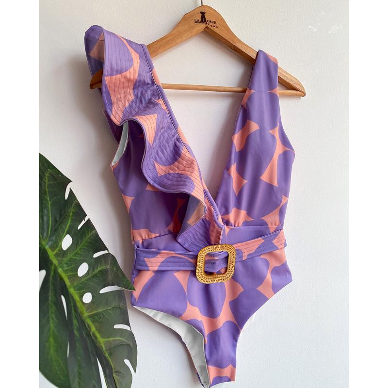 Women' Swimwear One Piece Swimsuit 2022 Sexy Print Women Shoulder Ruffle Bathing Suit Beachwear Belt Monokini Female BodysuitsWomen, Na22081z1
Women' Swimwear One Piece Swimsuit 2022 Sexy Print Women Shoulder Ruffle Bathing Suit Beachwear Belt Monokini Female BodysuitsWomen, Na22081z1