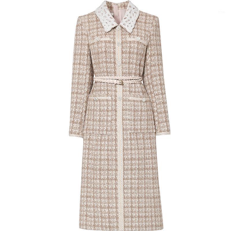 Casual Dresses Vintage French Style Tweed Woolen Dress Women Lace Stitching Slim Samll Fragrance Elegant Office Lady, Beige
Casual Dresses Vintage French Style Tweed Woolen Dress Women Lace Stitching Slim Samll Fragrance Elegant Office Lady, Beige