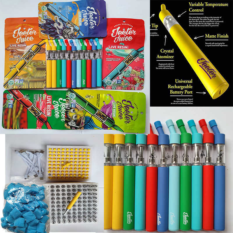 JEETER juice Rechargeable E cigarettes Vape Pen cig Cigarette Device 1.0ML Disposable ecigarette E-cigarettes kits atomizers electronic Pod 10 Color Disposables
JEETER juice Rechargeable E cigarettes Vape Pen cig Cigarette Device 1.0ML Disposable ecigarette E-cigarettes kits atomizers electronic Pod 10 Color Disposables