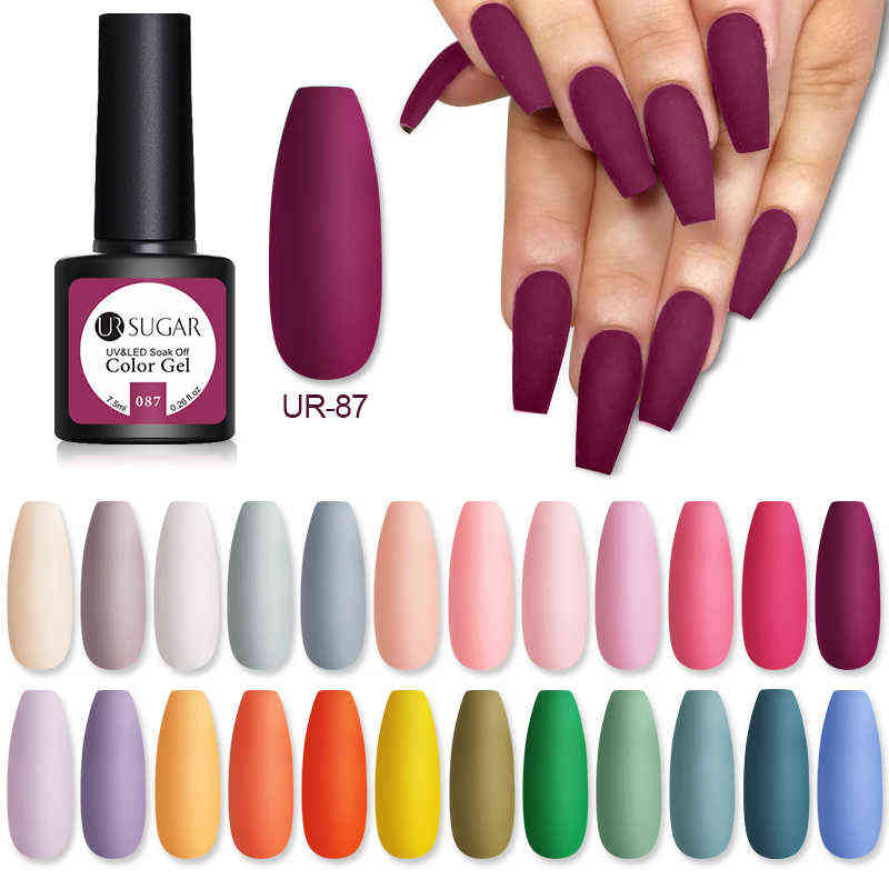 NXY Nail Gel Matte Top Coat Nude Polish Semi Permanent Art Hybrid Varnishes 7 5ml Need Cured Base 0328