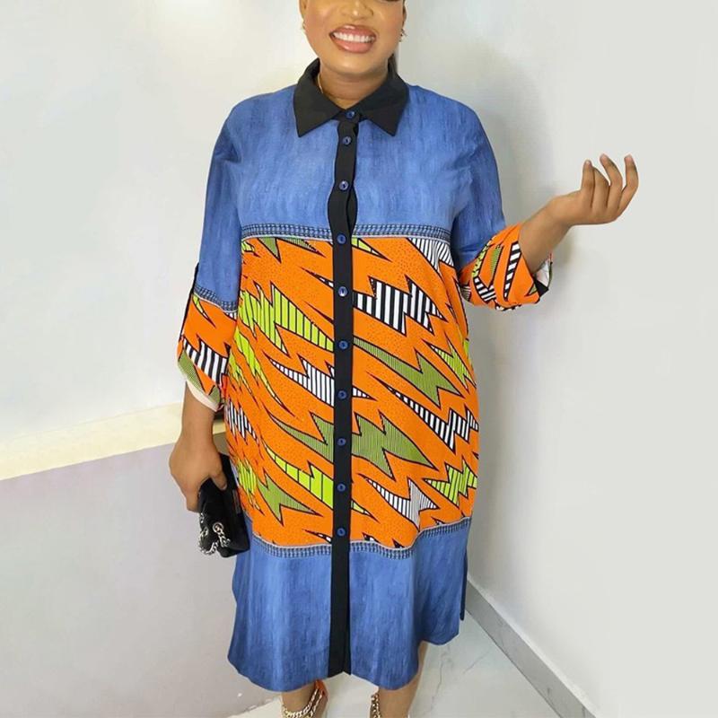 Plus Size Dresses 5XL Dresse For Women Office Ladies Single Breasted Denim Printed Loose Straight Femme Large Work Dress Big ClothesPlus, Big dress
Plus Size Dresses 5XL Dresse For Women Office Ladies Single Breasted Denim Printed Loose Straight Femme Large Work Dress Big ClothesPlus, Big dress