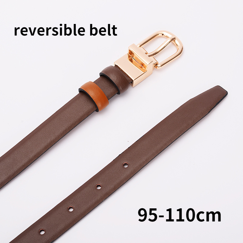 TopSelling women's reversible belt Ins style belt girl's swivel buckle Double-sided belt Classic luxury thin waistband 95-110cm, Other
TopSelling women's reversible belt Ins style belt girl's swivel buckle Double-sided belt Classic luxury thin waistband 95-110cm, Other