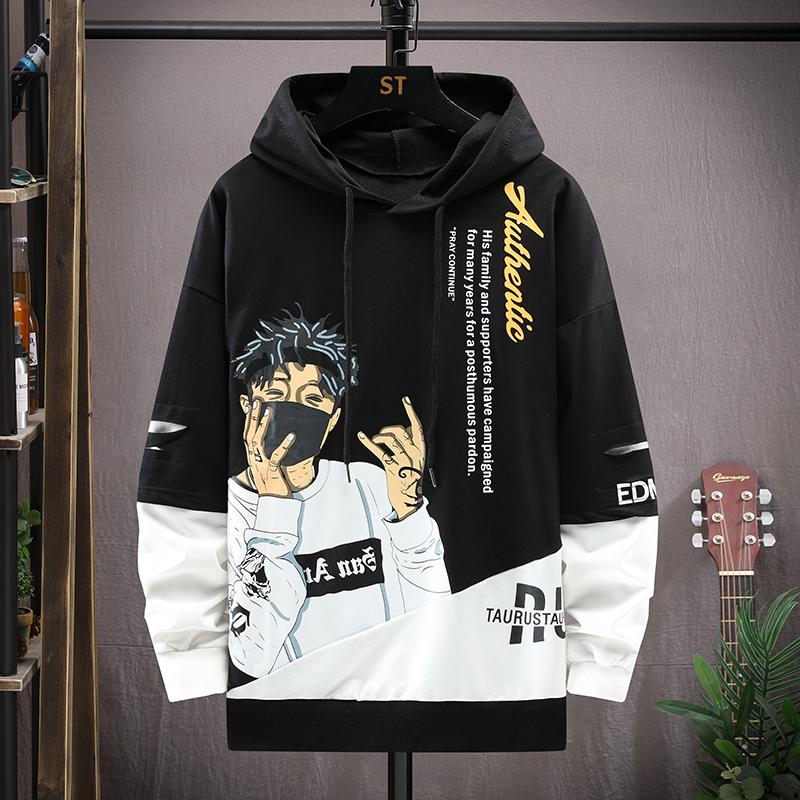 Men's Hoodies & Sweatshirts Fashion 2022 Spring Hooded Male Streetwear Pullovers Patchwork Youth Casual Hip Hop Tops Harajuku Clothing, Black
Men's Hoodies & Sweatshirts Fashion 2022 Spring Hooded Male Streetwear Pullovers Patchwork Youth Casual Hip Hop Tops Harajuku Clothing, Black