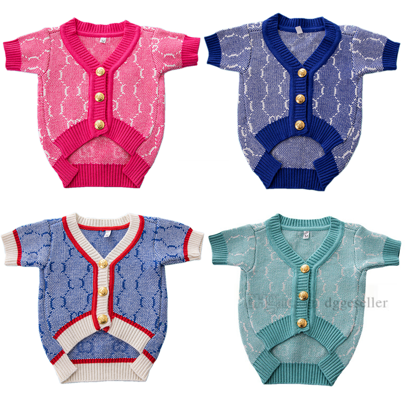 Designer Dog Clothes Brands Dog Apparel with Jacquard Letter Pattern Soft Dogs Sweater Classic Pet Casual Wear Clothing Fashion Cardigan Sweaters Knitted Coat A163, Light blue
Designer Dog Clothes Brands Dog Apparel with Jacquard Letter Pattern Soft Dogs Sweater Classic Pet Casual Wear Clothing Fashion Cardigan Sweaters Knitted Coat A163, Light blue
