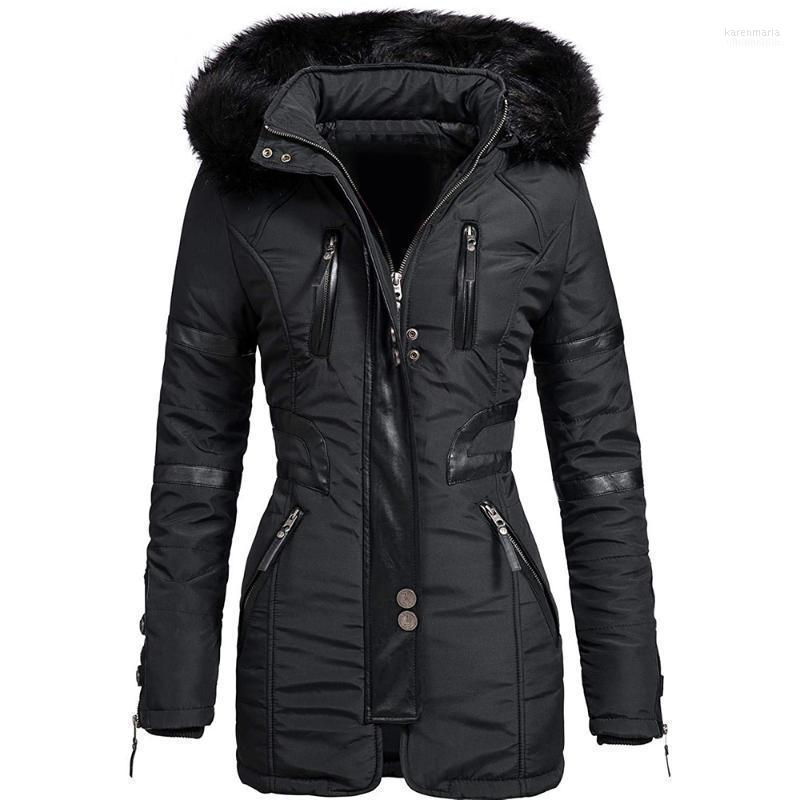 Women' Down & Parkas Parka Winter Women Windproof Thick Warm Jackets Cotton Padded Female Hooded Zipper Coats Womens Black Outwear D301 Kar
Women' Down & Parkas Parka Winter Women Windproof Thick Warm Jackets Cotton Padded Female Hooded Zipper Coats Womens Black Outwear D301 Kar
