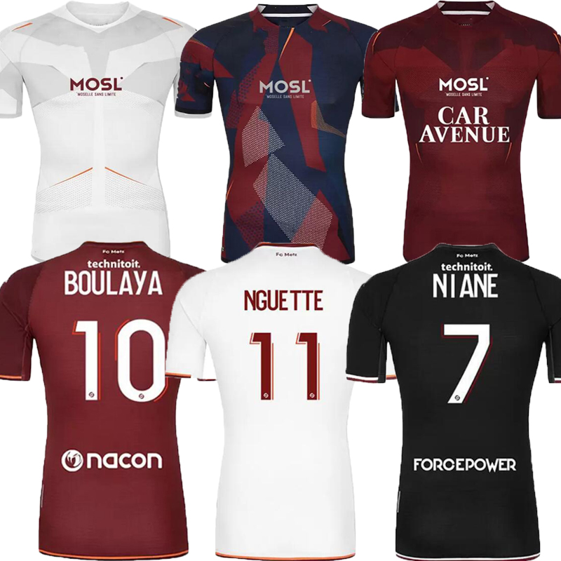 22 23 FC METZ Soccer Jerseys VAGNER BOULAYA NIANE 2022 2023 maillot de foot UDOL YADE CENTONZE DELAINE SARR NGUETTE home away third football shirts men uniforms, 21/22;away
22 23 FC METZ Soccer Jerseys VAGNER BOULAYA NIANE 2022 2023 maillot de foot UDOL YADE CENTONZE DELAINE SARR NGUETTE home away third football shirts men uniforms, 21/22;away