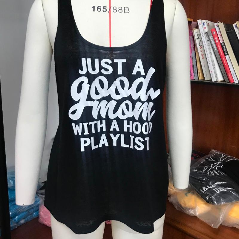 Women' Tanks & Camis Just A Good Mom With Hood Play List Women Fashion Sexy Breathable And Light Vest Slogan Sleeveless Singlet Undershirts, Black-white txt
Women' Tanks & Camis Just A Good Mom With Hood Play List Women Fashion Sexy Breathable And Light Vest Slogan Sleeveless Singlet Undershirts, Black-white txt