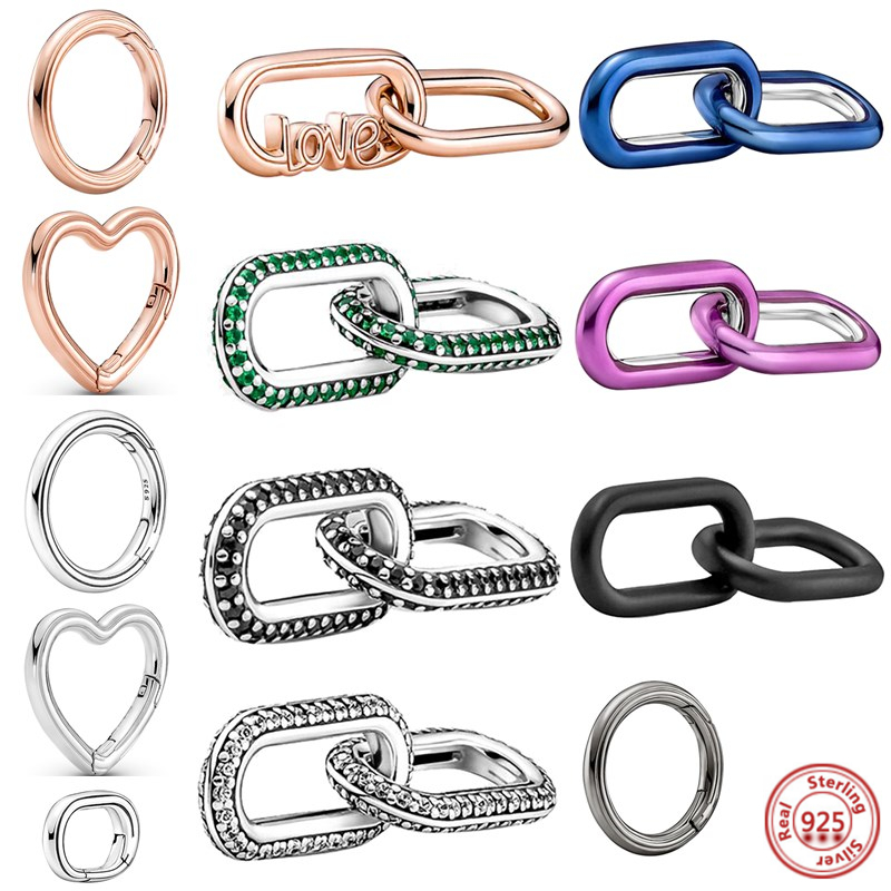 925 Sterling Silver Dangle Charm Round Connector Charm Double Beads Bead Fit Pandora Charms Bracelet DIY Jewelry Accessories
925 Sterling Silver Dangle Charm Round Connector Charm Double Beads Bead Fit Pandora Charms Bracelet DIY Jewelry Accessories