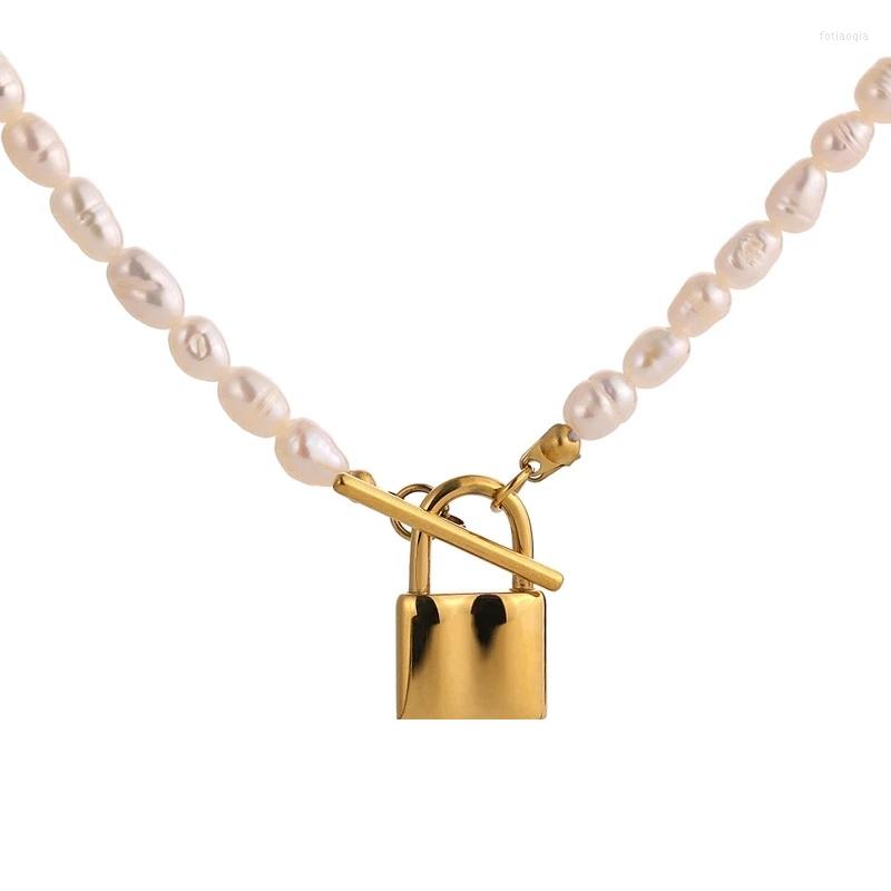 Chains Genuine Freshwater Pearl Necklace Set For Women Tendy Lock Pendant Clavicle Choker Aestethic Simple Vintag Jewelry GiftChains
Chains Genuine Freshwater Pearl Necklace Set For Women Tendy Lock Pendant Clavicle Choker Aestethic Simple Vintag Jewelry GiftChains