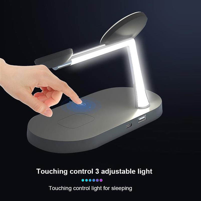 Epacket 5 In 1 Magnetic Wireless charger Stand 15W Fast Charging Dock Station For Watch Chargers Stand3149216E2555
