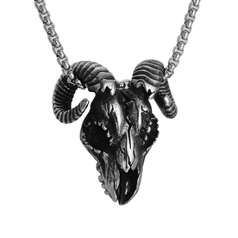 Pendant Necklaces Necklace For Men Retro Demon Sheep Head Skull Goth Punk Rock Hip Hop Jewelry Gift
Pendant Necklaces Necklace For Men Retro Demon Sheep Head Skull Goth Punk Rock Hip Hop Jewelry Gift