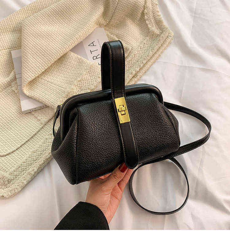 Bags high texture lychee pattern Handbag bag new personalized armpit Versatile Single Shoulder Messenger Bag 220530