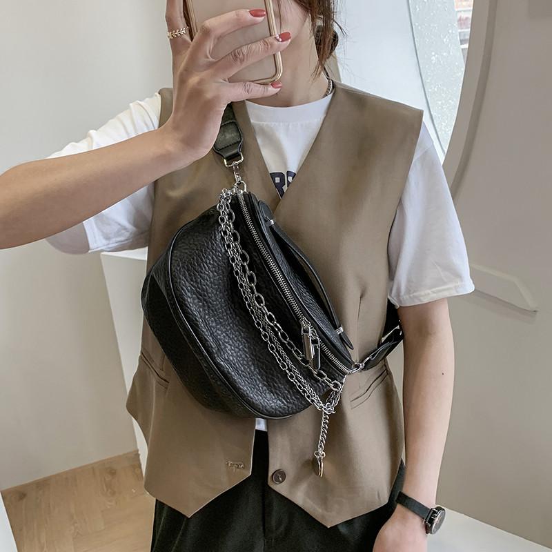 Evening Bags Fashion Chain Tassel Women Shoulder Bag PU Leather Wide Strap Female Crossbody Designer Ladies Handbags Fanny Pack Black
Evening Bags Fashion Chain Tassel Women Shoulder Bag PU Leather Wide Strap Female Crossbody Designer Ladies Handbags Fanny Pack Black