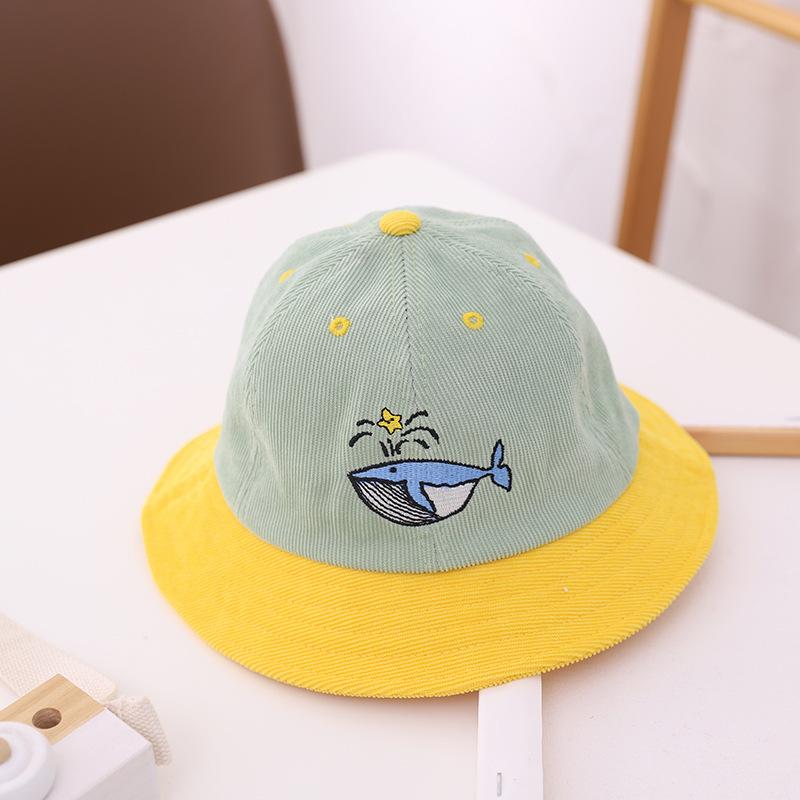 Berets Cartoon Whale Animal Embroidery Cotton Bucket Hat Fisherman Outdoor Cap Hats For Children Boys And Girls 77, Green
Berets Cartoon Whale Animal Embroidery Cotton Bucket Hat Fisherman Outdoor Cap Hats For Children Boys And Girls 77, Green