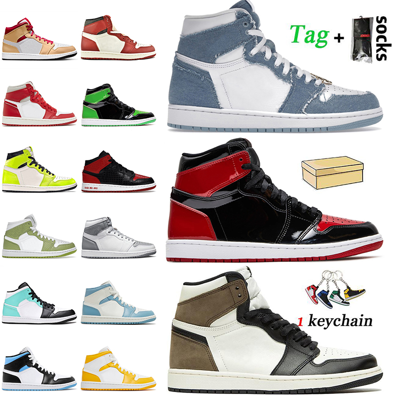 Designer Sneakers Offs Retro Women Mens Jumpman 1 High Basketball Shoes 1s Denim Patent Bred Newstalgia Chenille Cactus Jack Obsidian UNC Dark Mocha Shadow Trainers, A87 seafoam 36-47
Designer Sneakers Offs Retro Women Mens Jumpman 1 High Basketball Shoes 1s Denim Patent Bred Newstalgia Chenille Cactus Jack Obsidian UNC Dark Mocha Shadow Trainers, A87 seafoam 36-47